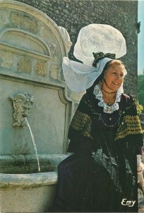 Ethnic traditions Postcard French folklore Normand