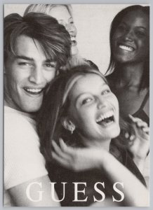 Advertising~Man & Women Guess~ Max Racks B&W Card~Continental Postcard