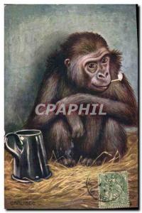 Old Postcard Monkey