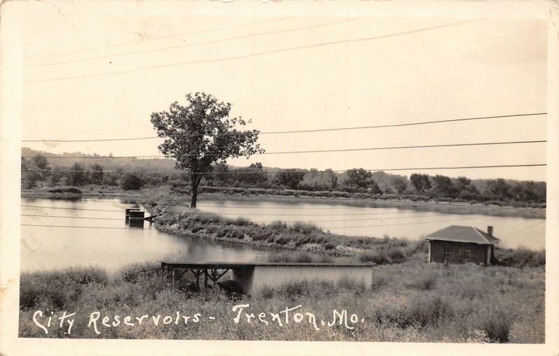 Trenton MissouriCity ReservoirMan on BanksBuildingsWrights Studio