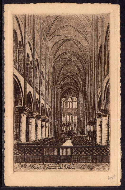 Interior,Notre Dame,Paris,France BIN