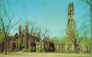 USA Harkness Tower Dwight Memorial Chapel Yale University New Haven Chrome 08.37