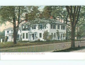 Unused Pre-1907 RALPH WALDO EMERSON HOUSE Concord Massachusetts MA n5173