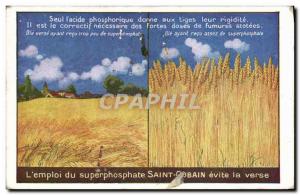 Postcard Old Advertisement superphosphate Saint Gobain