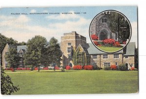 Memphis Tennessee TN Postcard 1930-1950 Southwestern College Palmer Hall