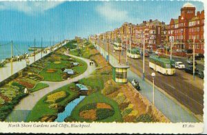 Lancashire Postcard - North Shore Gardens - Blackpool - Ref TZ1802