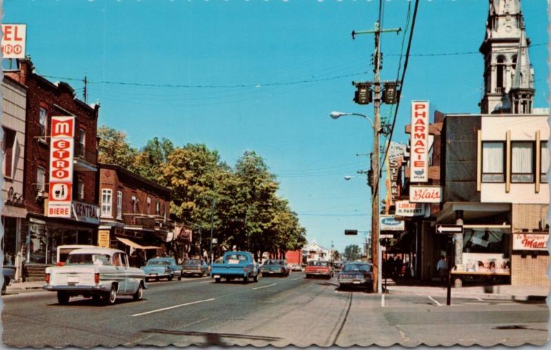 Les Laurentides Saint Jeromes Quebec QC Ritz Steaks Blais Vintage Postcard E21