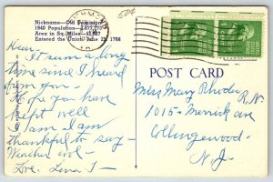 Large Letter Greetings From Richmond, Virginia - 1952- Postcard