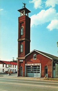 USA Madison Indiana Fair Play Fire Company Chrome Postcard 03.71