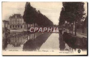 Old Postcard Bank View the & # 39Ornain and Caisse d & # 39Epargne Bar le Duc
