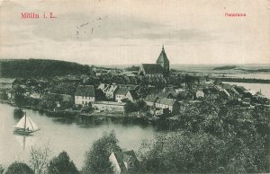 Germany~Mölln in the Duchy of Lauenburg-Panorama~1910 PHOTO POSTCARD