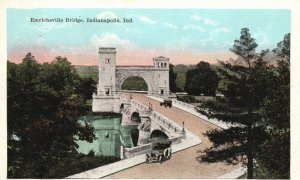 Vintage Postcard 1910's Emrichsville Bridge Indianapolis Indiana Ind.