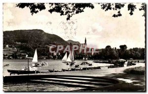 Old Postcard Annecy View Of The Lake And The Basilica of La Visitation