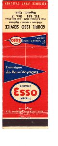 Imperial Esso, Goupil, Rigaud, Quebec, Vintage Matchbook Cover, Coupon Inside