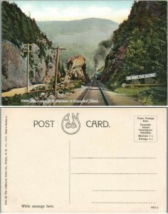 WHITE MOUNTAINS N.H. ENTRANCE TO CRAWFORD NOTCH ANTIQUE POSTCARD