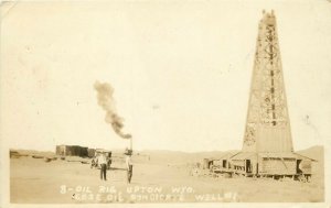 1925 RPPC Postcard 8- Oil Rig. Upton WY, Gose Oil Syndicate Well #1 Weston Co. 