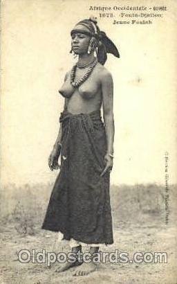 Jeune Foulah African Nude 1907 crease right top corner, light wear, postal us...