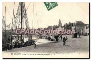 Postcard Old Croisic Port Ciguet taken Quai du Bout