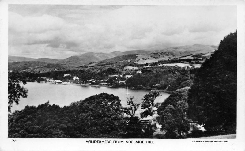 RPPC Windermere From Adelaide Hill, England c1930s Vintage Photo Postcard