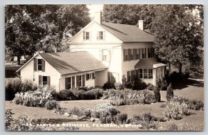 Peacham VT Vermont RPPC Mrs Harveys Residence Real Photo Postcard AA3