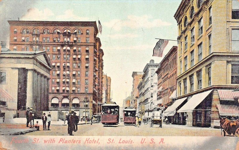 ST LOUIS MISSOURI~LOT OF 5 1910s POSTCARDS-WATER TOWER-EADS-HOTEL-RIVER-GARDEN