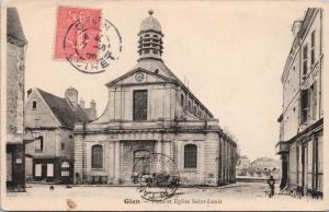 Glen France Place et Eglise Saint-Louis c1905 Postcard E32 