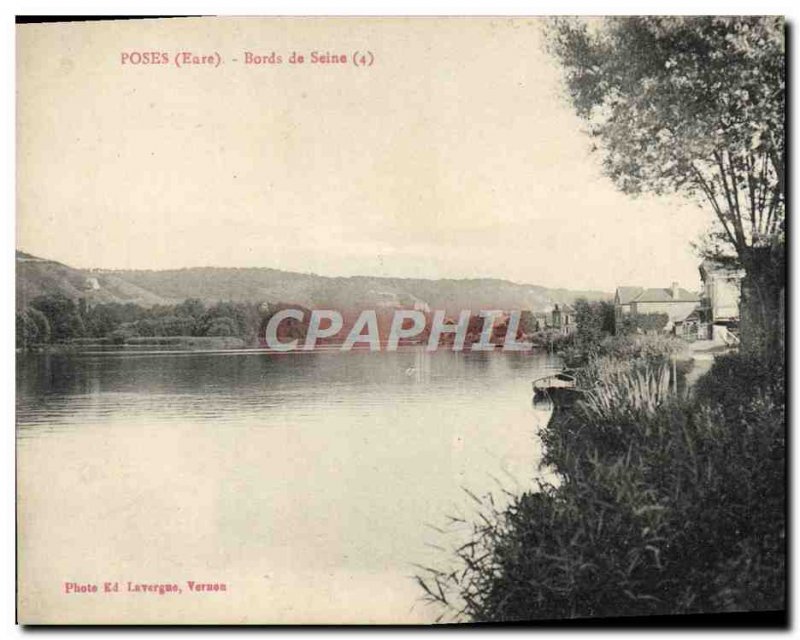 Postcard Old Poses Bords de Seine