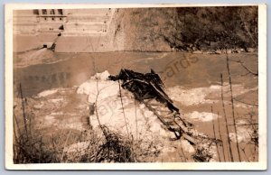 K23/ Niagara Falls New York RPPC Postcard c1938 Flood Disaster Bridge 196
