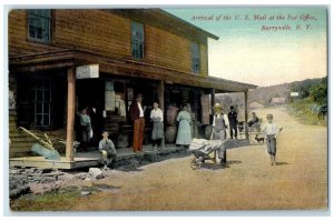 c1910s Arrival Of The US Mail At The Post Office Barryville New York NY Postcard