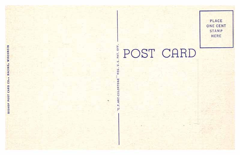 Postcard PARK SCENE Kenosha Wisconsin WI AS6699