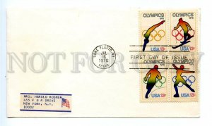 499048 USA 1976 year FDC Lake Placid Olympics