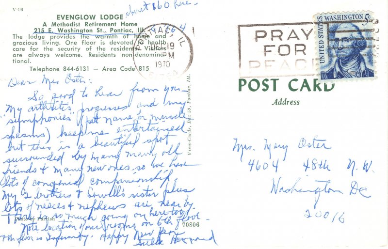 PC6103 EVENGLOW LODGE, PONTIAC, ILLINOIS