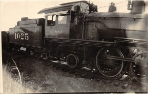 F42/ Occupational RPPC Postcard c1910 AT&SF Railroad Locomotive 18