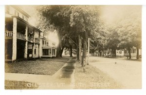 VT - Chester. South Street     RPPC