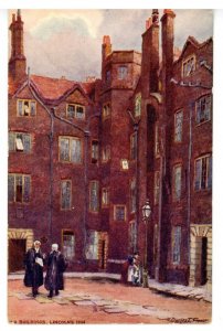 UK - England. Old Buildings, Lincoln Inn. Artist: Chas Flower (Tuck Series 1537)