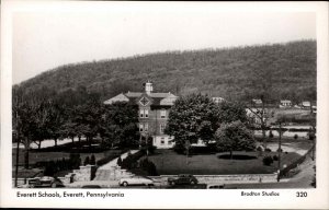 Everett Pennsylvania PA Everett Schools Real Photo Vintage Postcard