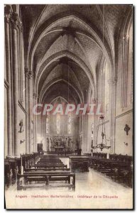 Old Postcard Angers Institution Bellefontaine Interior of La Chapelle