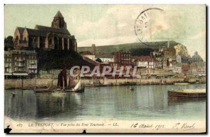 Old Postcard Treport Vue Prize du Pont Tournant