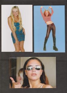 SPICE GIRLS - 9 Cards With 1 Girl - Unused - Writing On Backs