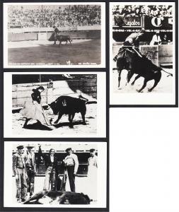 Patricia McCormick & Conchita Cintron Lot of 4 Mexico Bullfighter RPPC Postcards