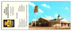 Best Western Harrisonville Missouri Panoramic Multi View Postcard Motel