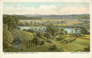 Undiv. Back Postcard; Deerfield Valley MA New England Views on Boston & Maine RR