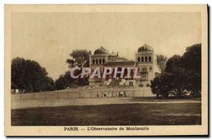 Old Postcard Paris L & # 39Observatoire Montsouris