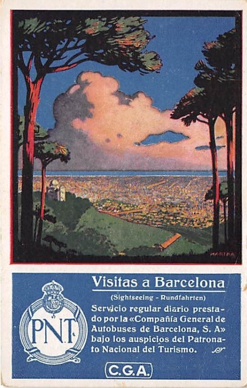 Visitas a Barcelona Advertising Unused 