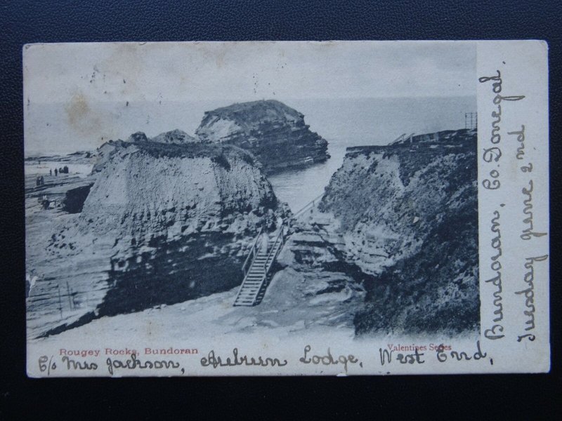 Ireland BUNDORAN Rougey Rocks c1902 UB Postcard by Valentine