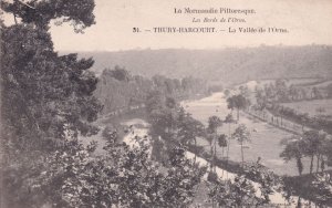 Thury Harcourt La Vallee De L'Orme Antique French Aerial Postcard