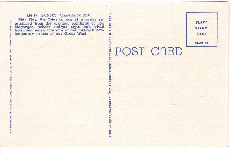 US    PC3170  SUNSET CAMELBACK MOUNTAIN, AZ
