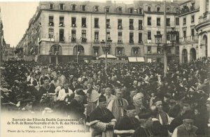 PC FRANCE, RENNES, SOUVENIR DU DOUBLE COURONNEMENT, Vintage Postcard (b31636)