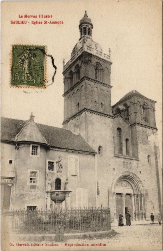 CPA SAULIEU - Église St-Andoche (115877)