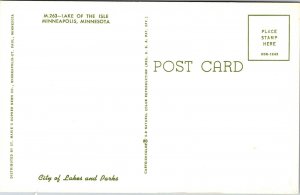 Lake Isles Minneapolis Minnesota MN Postcard VTG UNP Curteich Vintage Unused
